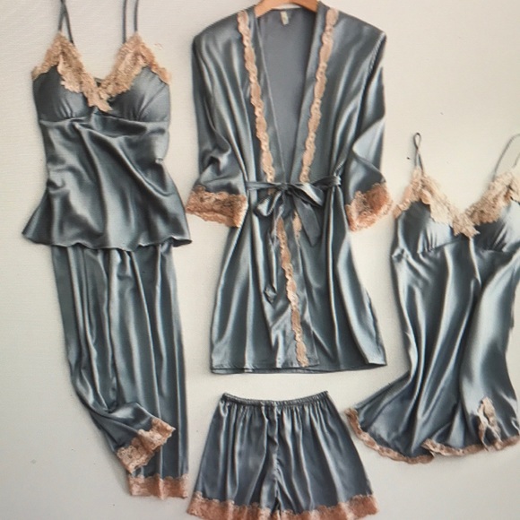 Ice silk simulation silk pajamas - Picture 1 of 3